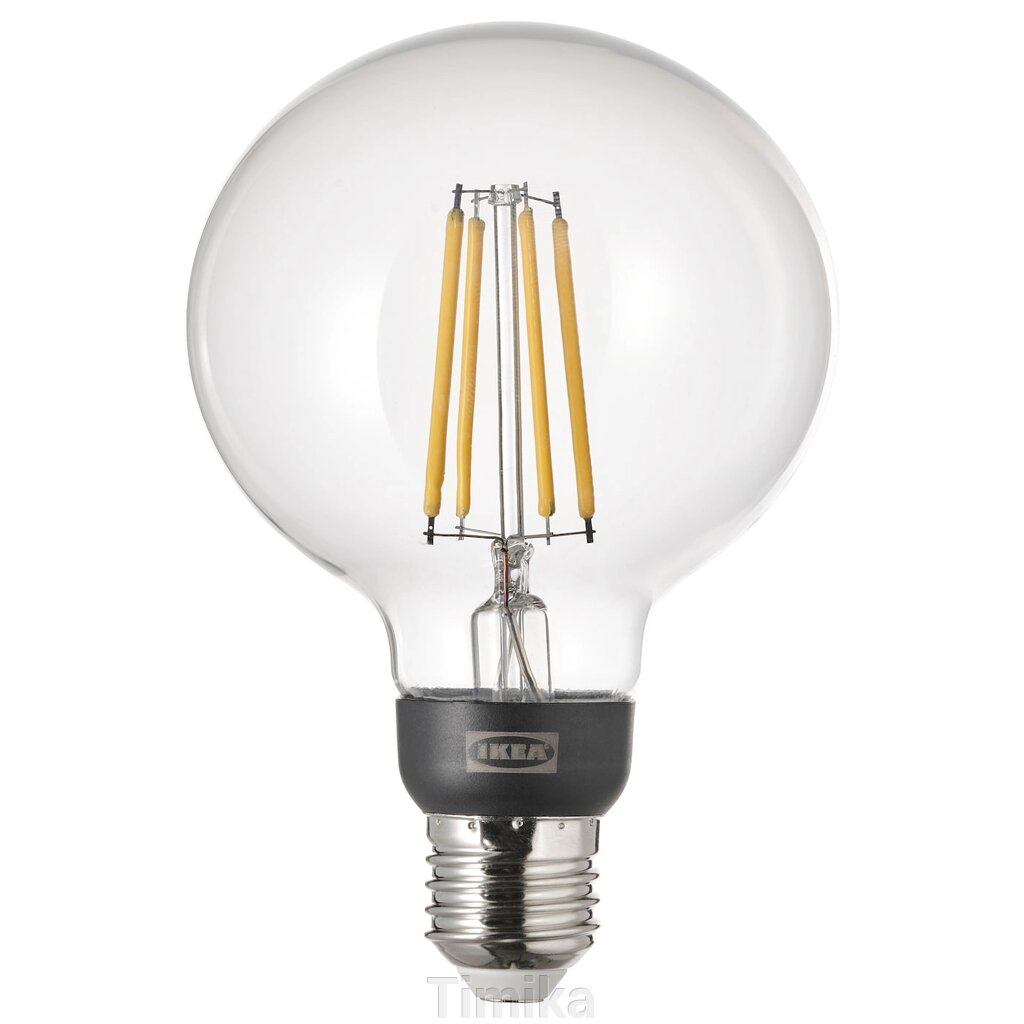 Світлодіодна лампа TRÅDFRI E27 470 люмен, інтелектуальна бездротова диммована/тепло-біла прозора/сфера від компанії Timika - фото 1