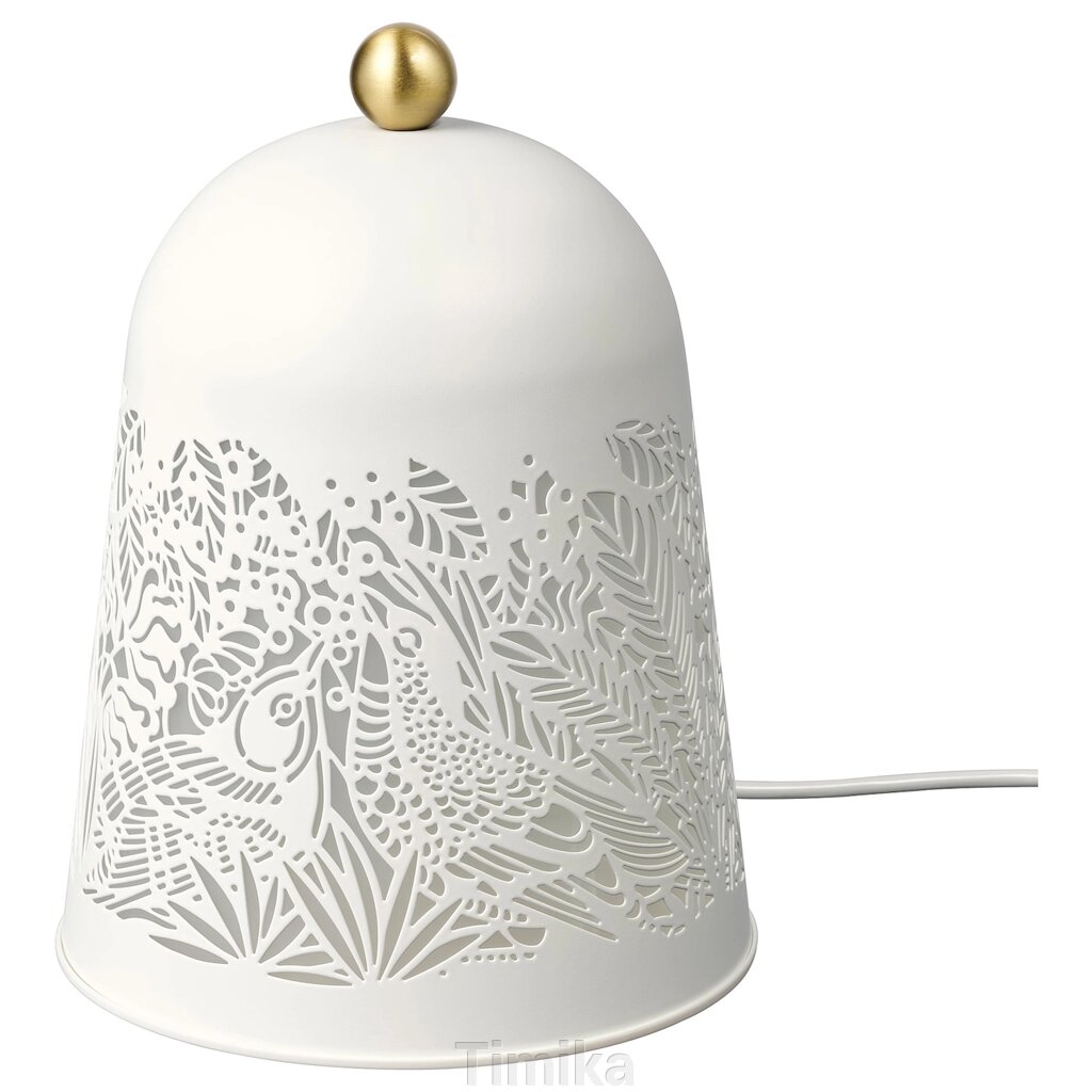 Світлодіодна настільна лампа SOLSKUR, колір білий/латунь від компанії Timika - фото 1