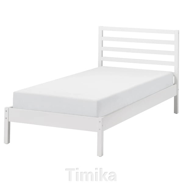 TARVA Каркас ліжка, біла морилка/Lindbåden, 90x200 см від компанії Timika - фото 1