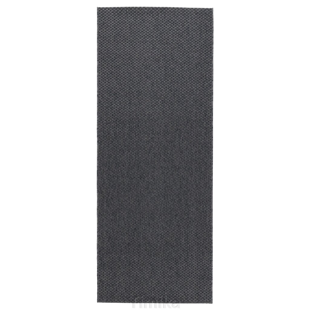 Текстильний килим MORUM, внутрішній/зовнішній, темно-сірий, 80x200 см від компанії Timika - фото 1