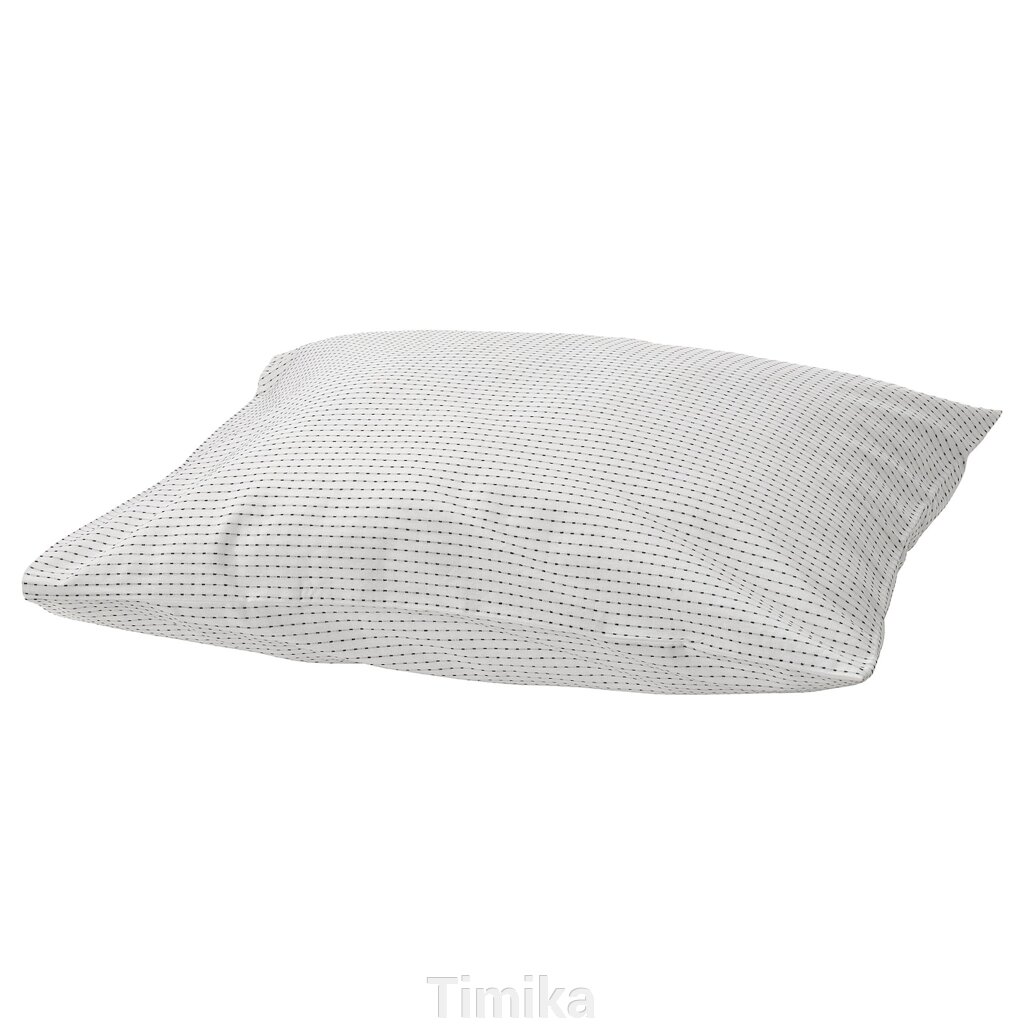 TÅGVECKLARE Чохол для подушки, білий/темно-сірий, 50x60 см від компанії Timika - фото 1