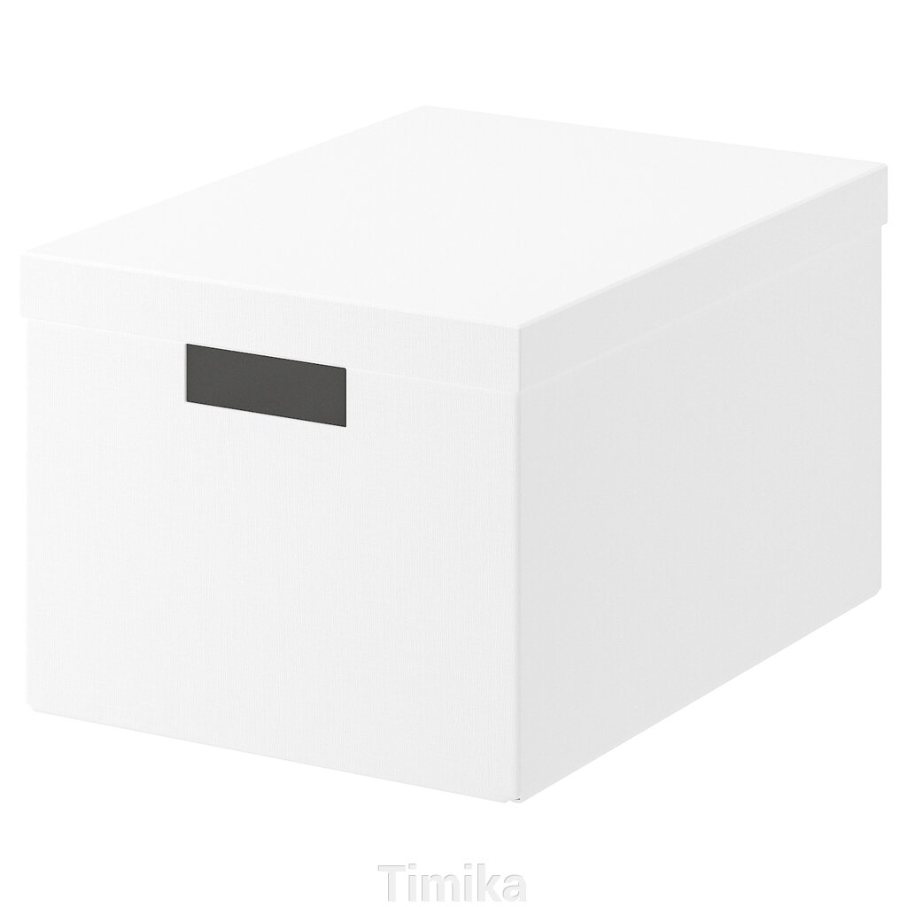 TJENA Контейнер з кришкою, білий, 25x35x20 см від компанії Timika - фото 1