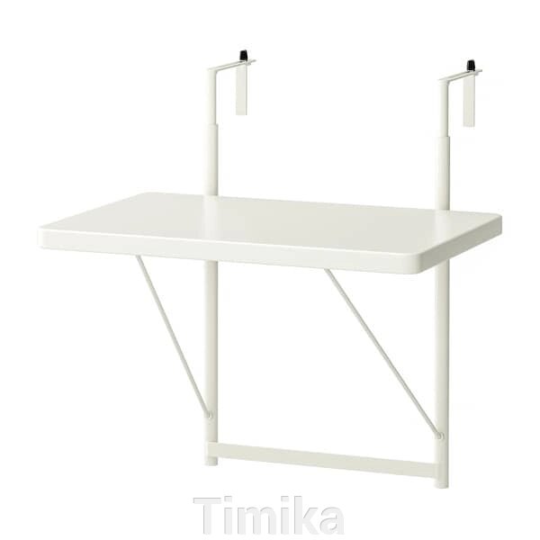 TORPARÖ Балконний стіл, білий, 50 см від компанії Timika - фото 1