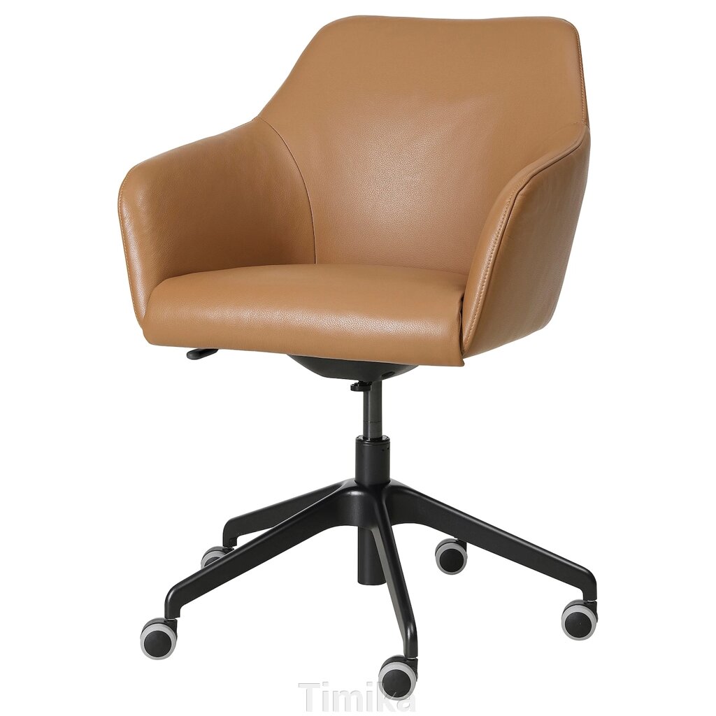 TOSSBERG / LÅNGFJÄLL Конференц-крісло, Grann світло-коричневий/чорний від компанії Timika - фото 1