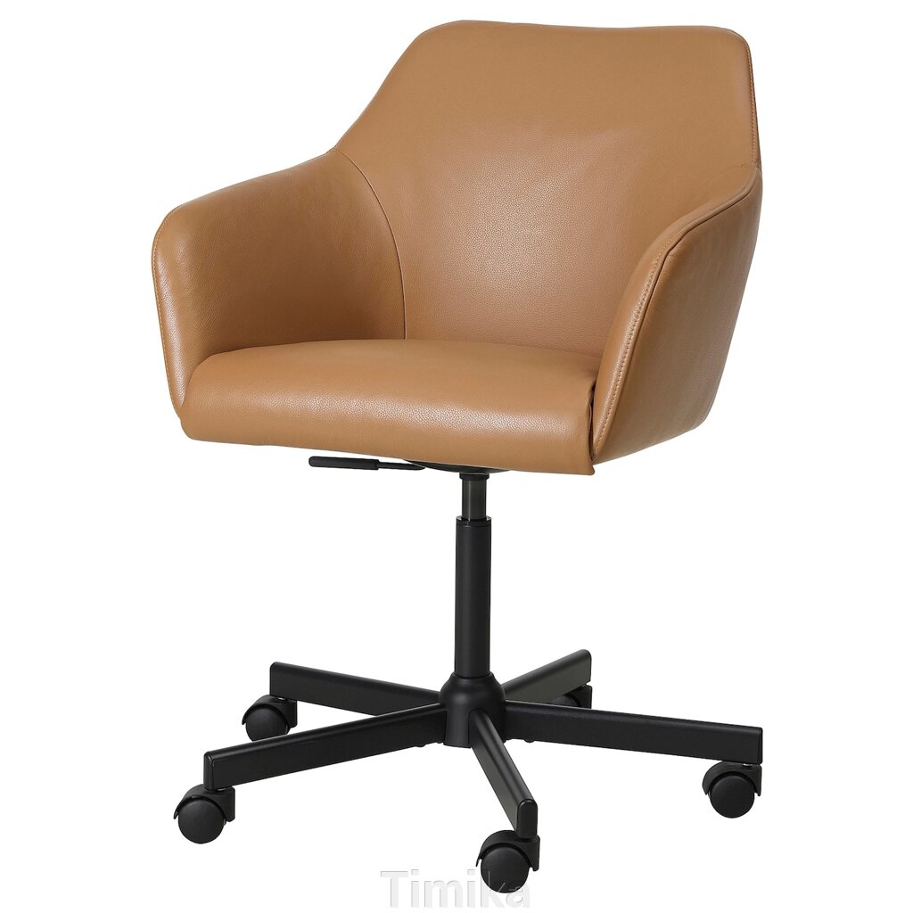 TOSSBERG / MALSKÄR Обертовий стілець, Grann світло-коричневий/чорний від компанії Timika - фото 1