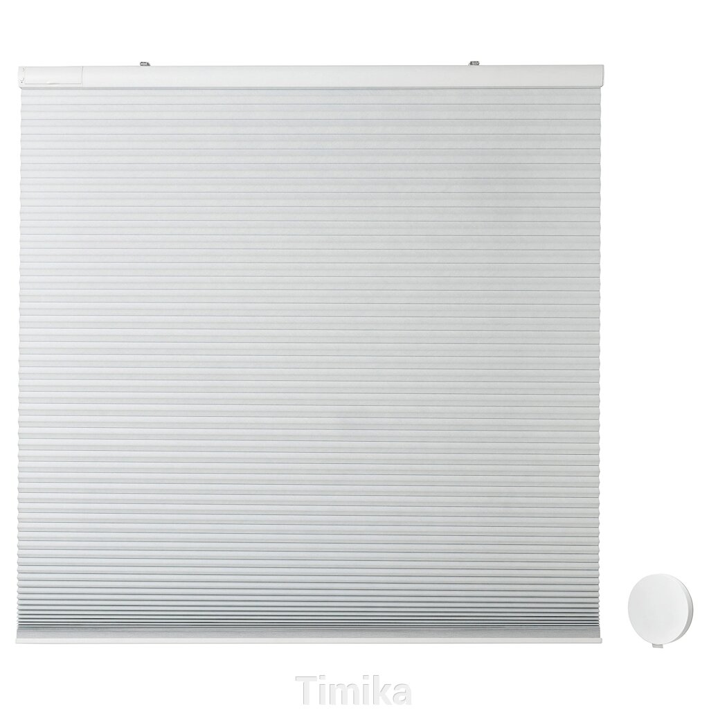 ТРЕДАНСЕН Комірчаста рулонна штора з набором, біла, 120х195 см від компанії Timika - фото 1