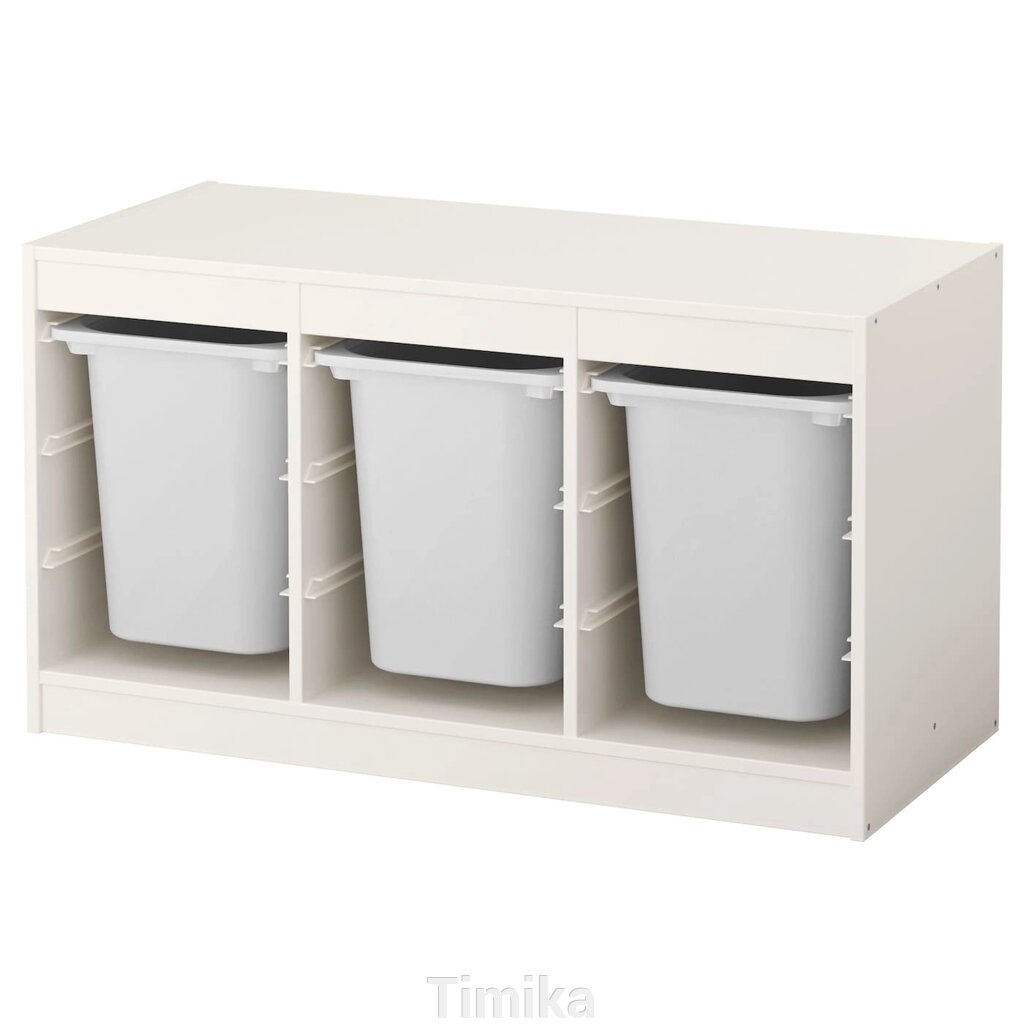 TROFAST Стелаж з контейнерами, білий/білий, 99x44x56 см від компанії Timika - фото 1
