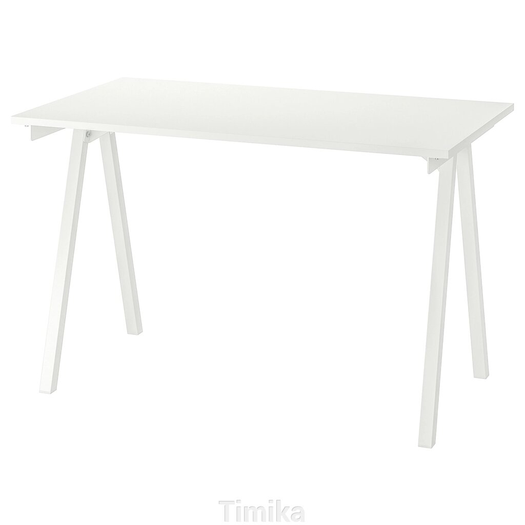 ТРОТТЕН Письмовий стіл, білий, 120х70 см від компанії Timika - фото 1