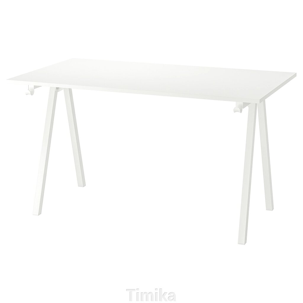 ТРОТТЕН Письмовий стіл, білий, 140х80 см від компанії Timika - фото 1