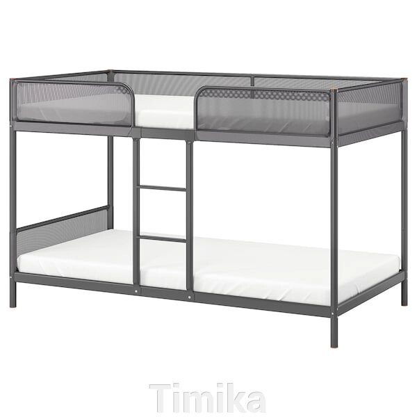 TUFFING Каркас двоярусного ліжка, темно-сірий, 90х200 см від компанії Timika - фото 1