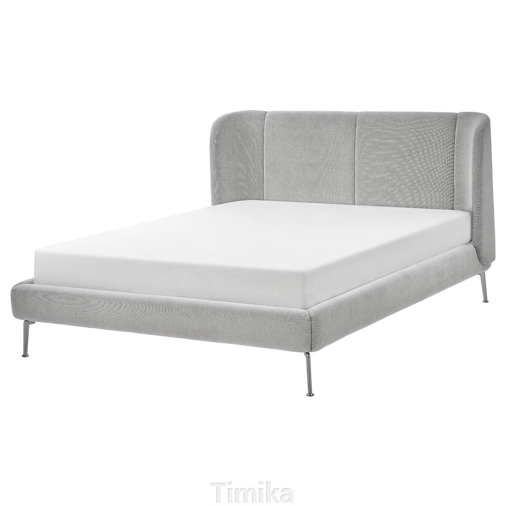 TUFJORD М'який каркас ліжка, Tallmyra білий/чорний, 140x200 см від компанії Timika - фото 1