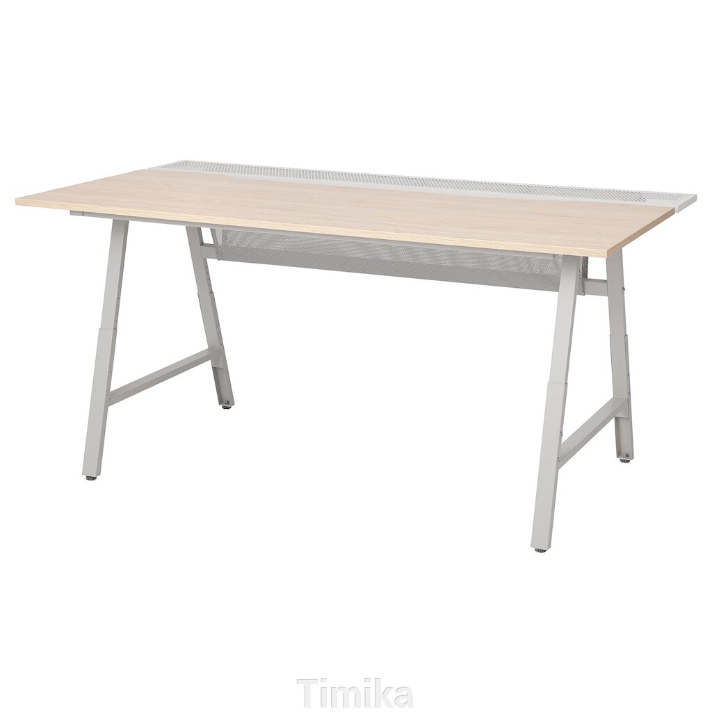 UTESPELARE Ігровий стіл, імітація ясена/сірий, 160x80 см від компанії Timika - фото 1