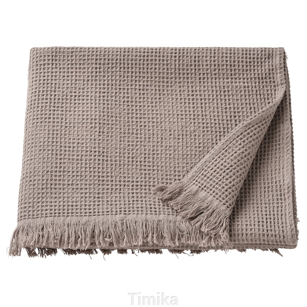 ВАЛЛАСОН Банний рушник, світло-сірий/коричневий, 70х140 см від компанії Timika - фото 1