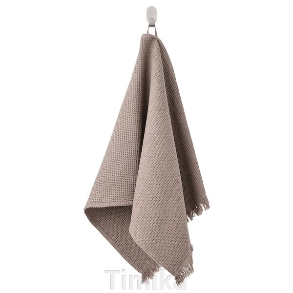 ВАЛЛАСОН Рушник для рук, світло-сірий/коричневий, 50х100 см від компанії Timika - фото 1