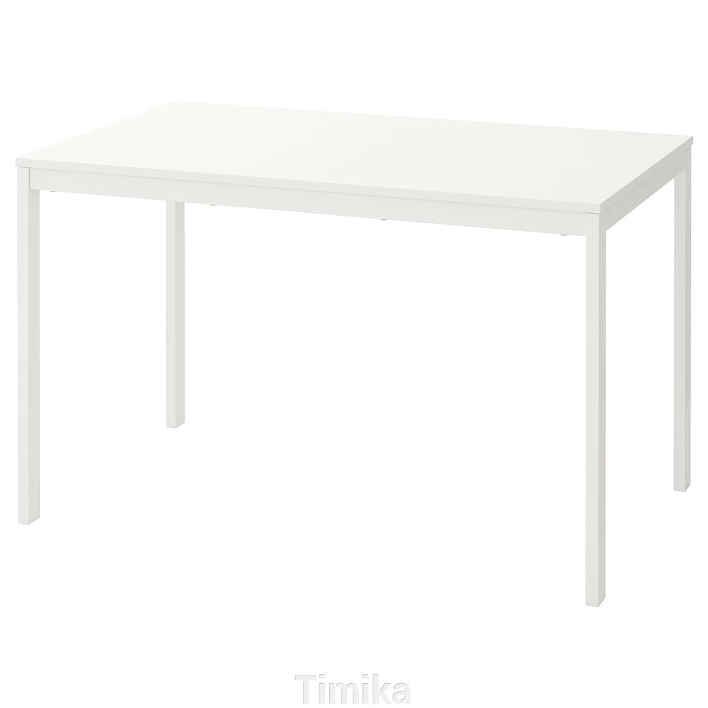VANGSTA Розсувний стіл, білий, 120/180х75 см від компанії Timika - фото 1