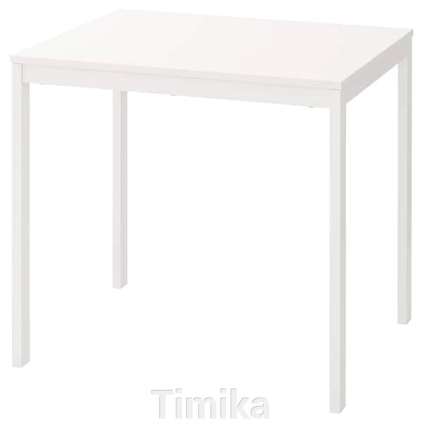VANGSTA Розсувний стіл, білий, 80/120x70 см від компанії Timika - фото 1
