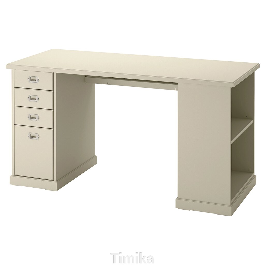 VEBJÖRN Письмовий стіл, бежевий, 140x60 см від компанії Timika - фото 1