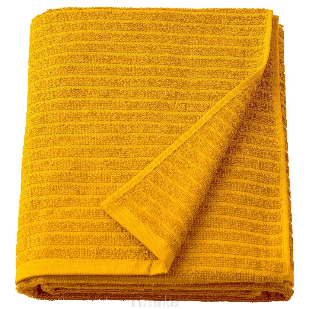 VÅGSJÖN Банний рушник, золотисто-жовтий, 100х150 см від компанії Timika - фото 1