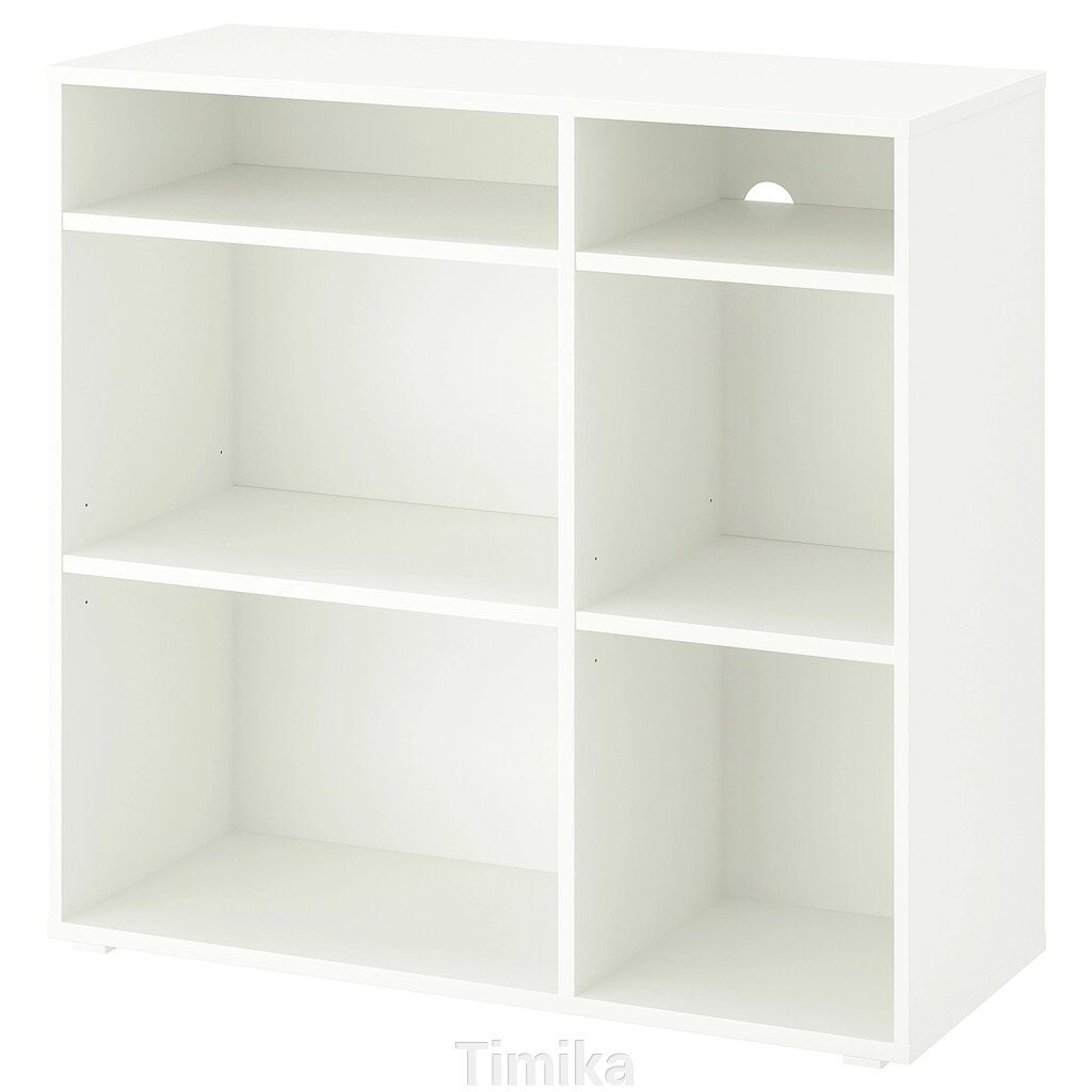 VIHALS Книжкова шафа 4 полиці, білий, 95x37x90 см від компанії Timika - фото 1