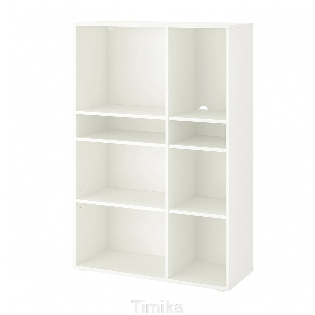 VIHALS Книжкова шафа на 6 полиць, біла, 95x37x140 см від компанії Timika - фото 1