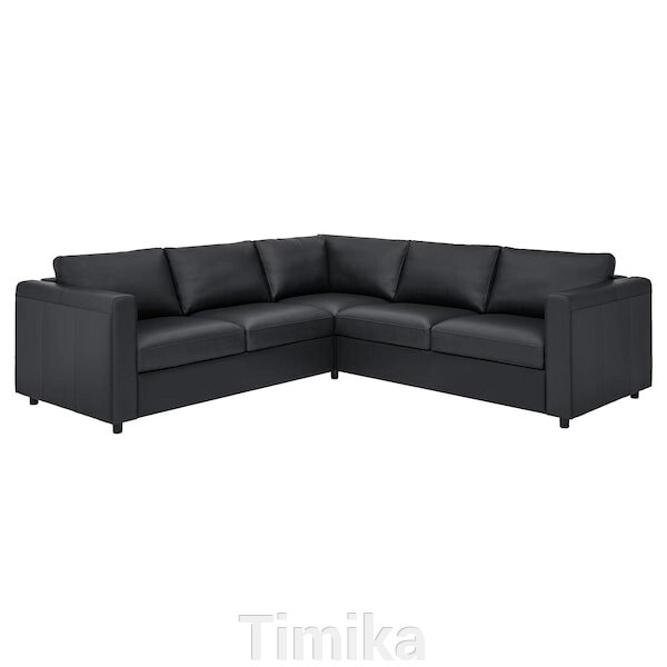 ВІМЛЕ 4-місний кутовий диван Grann/Bomstad чорний від компанії Timika - фото 1