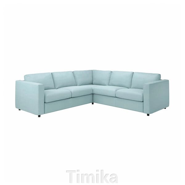 ВІМЛЕ 4-місний кутовий диван, Саксемара світло-блакитний від компанії Timika - фото 1