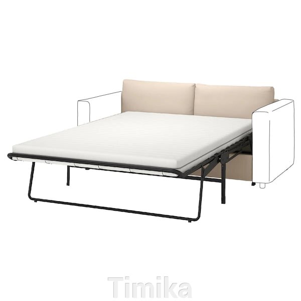 ВІМЛЕ Секція 2-місний диван-ліжко Халларп бежевий від компанії Timika - фото 1