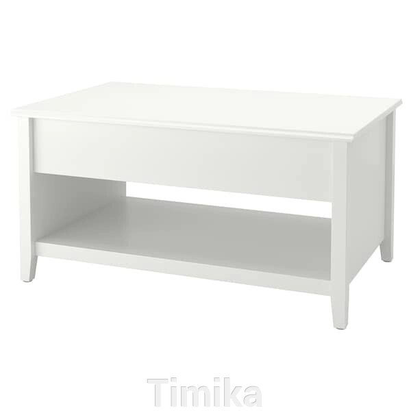 VITTERYD Регульований журнальний столик, білий, 97 см від компанії Timika - фото 1