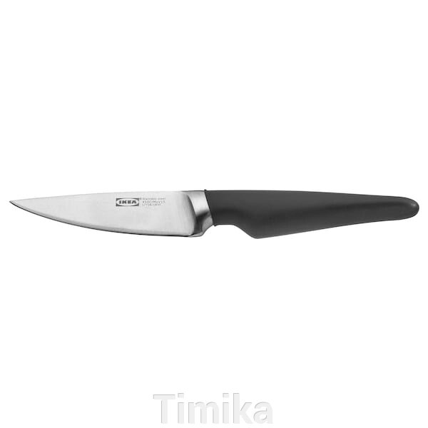 VÖRDA Овочевий ніж, чорний, 9 см від компанії Timika - фото 1