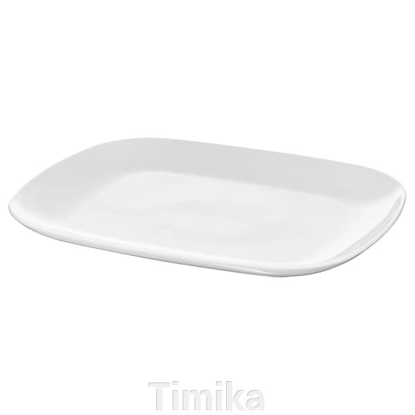 VÄRDERA Тарілка, біла, 31х26 см від компанії Timika - фото 1
