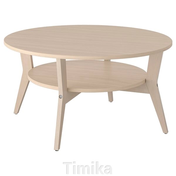 ЯКОБСФОРС Журнальний столик, дубовий шпон, 80 см від компанії Timika - фото 1