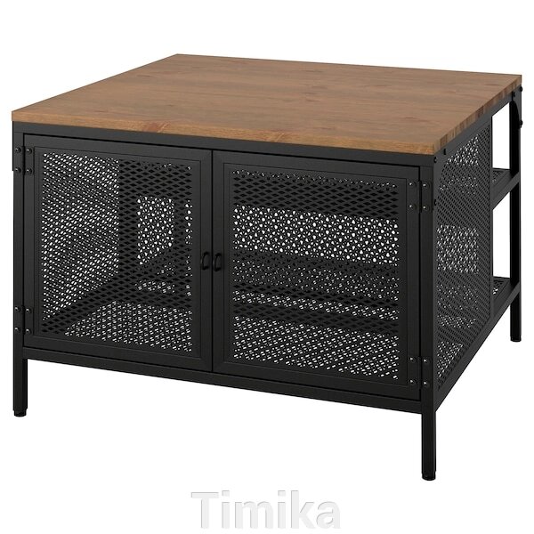 Журнальний столик FJÄLLBO, чорний, 68x68x48 см від компанії Timika - фото 1