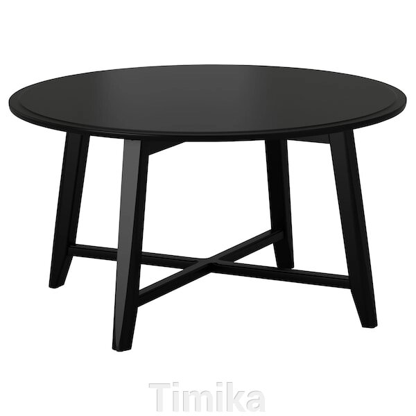 Журнальний столик KRAGSTA, чорний, 90 см від компанії Timika - фото 1