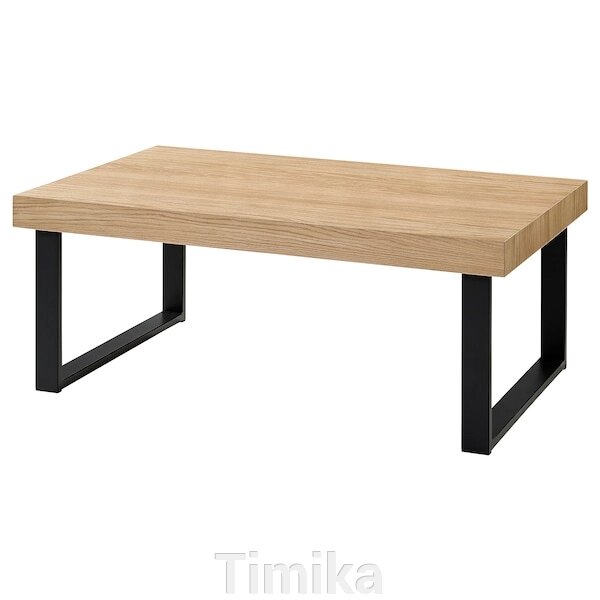 Журнальний столик TARSELE, дуб/чорний шпон, 114х72 см від компанії Timika - фото 1
