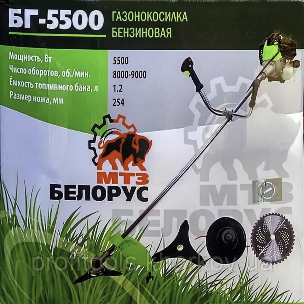 Бензокоса Білорус БГ-5500 (5.5 кВт/6.5 к. с.) від компанії Profi Tools - фото 1