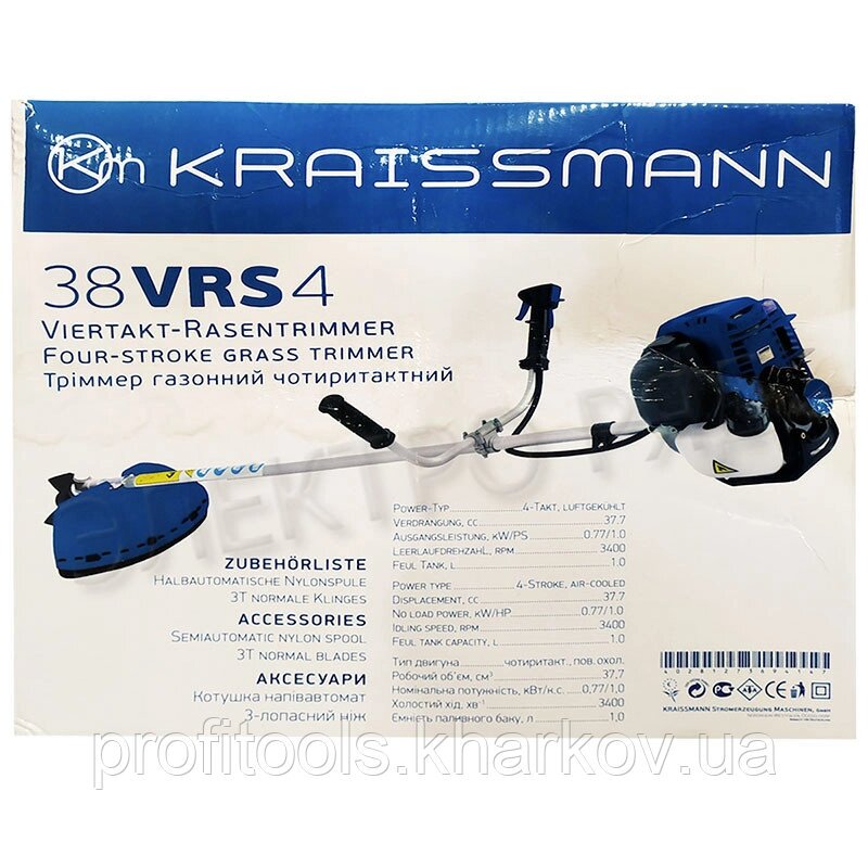 Бензокоса Kraissmann 38 VRS 4 (4-х тактная) ##от компании## Profi Tools - ##фото## 1