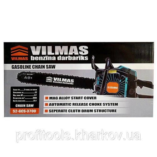 Бензопила Vilmas 52 GCS 3700 (3700 Вт/4.5 к. с. в металі) Латвія від компанії Profi Tools - фото 1