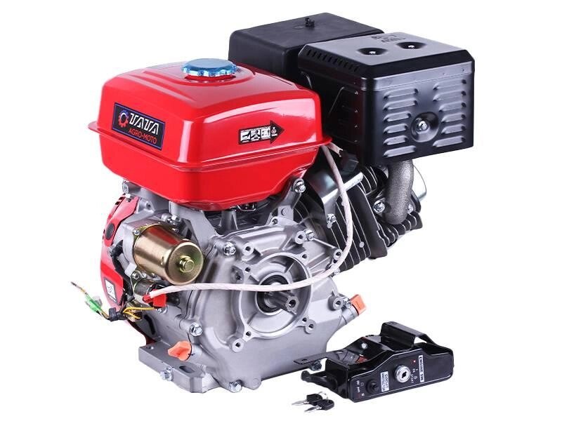 Двигун бензиновий 190FE TATA (з виходом валу під шліц, 25 мм) 15 к. с. з електростарером від компанії Profi Tools - фото 1