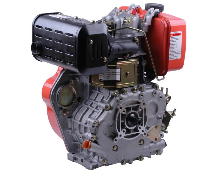 Двигун дизельний 186F ТАТА (з виходом вала під шліци, 25 мм) 9 к. с. від компанії Profi Tools - фото 1