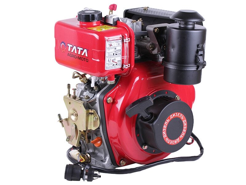 Двигун дизельний з електростартером 173DE ТАТА (з виходом вала під шліци, 25 мм) 5 л. від компанії Profi Tools - фото 1