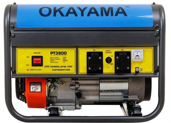 Генератор бензиновий Okayama PT-3800 (3.8 кВт 100% Мідна обмотка) від компанії Profi Tools - фото 1