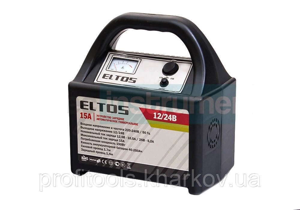 Зарядний пристрій ELTOS 15 А 12/24 В від компанії Profi Tools - фото 1