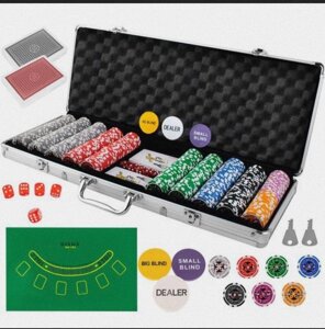 9 кг Професійний Покер-набір покерний набір картки фішки