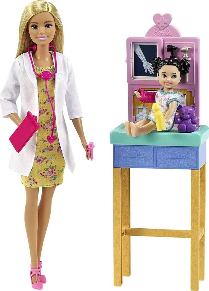 Барбі Барбі лікар педіатр GTN51 pediatrician playset doll від компанії Компас - фото 1