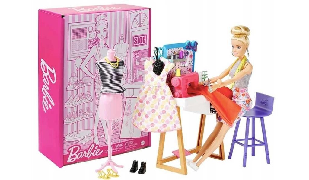 Барбі Дизайнер HDY90 Barbie Fashion Designer Doll &amp, Studio, 25+ від компанії Компас - фото 1