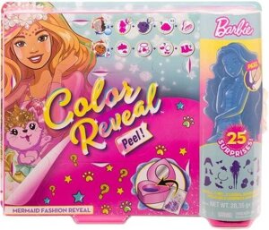 Barbie Color Reveal Peel Mermaid Барбі сюрприз серія Русалка