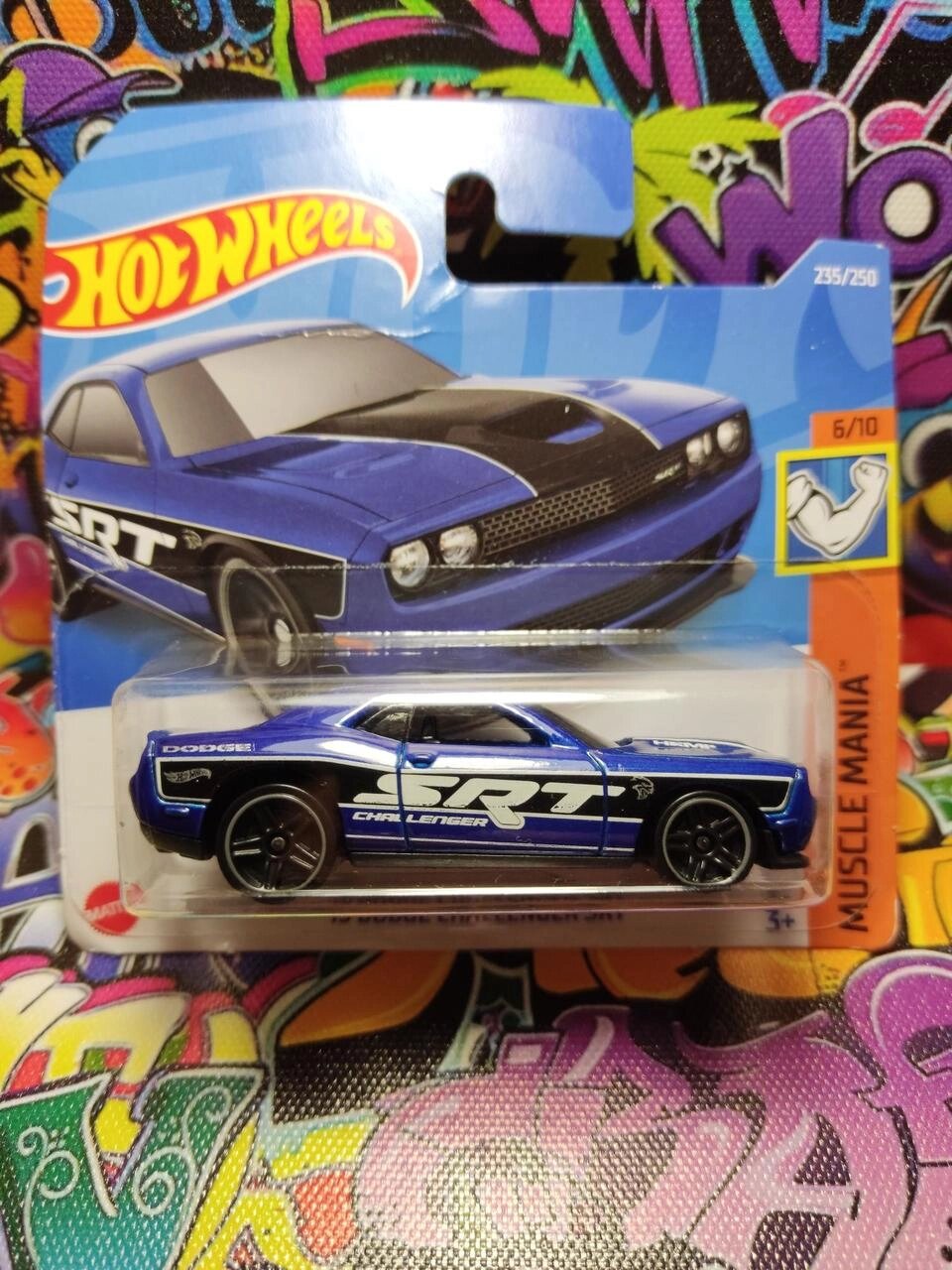 Базова машинка Hot wheels dodge challenger SRT, хот вилс Додж Челленд від компанії Компас - фото 1