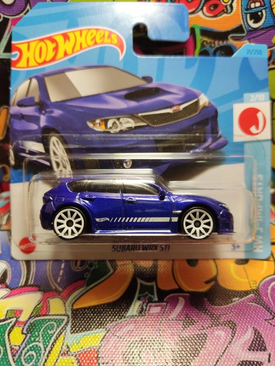 Базова машинка Hot wheels Subaru WRX STI, хот вилсу Субару врх сті 2023 від компанії Компас - фото 1