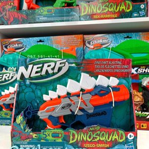 Бластер NERF dinosquad stegosmash дино динозавр