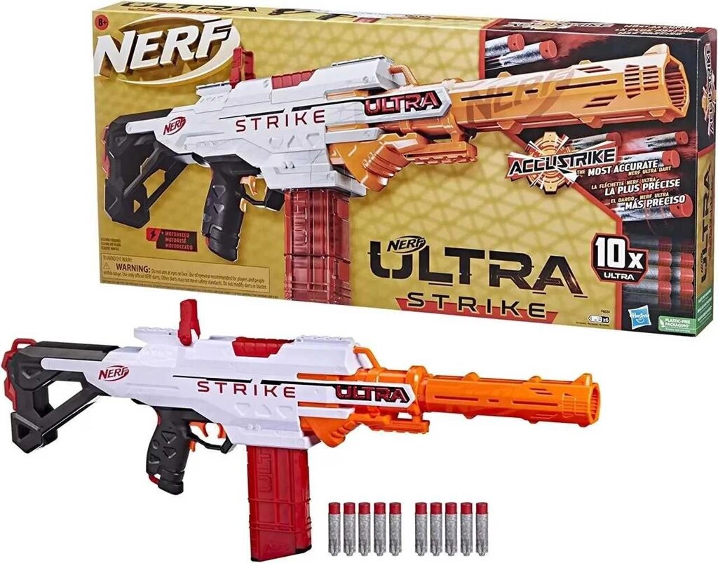 Бластер Нерф моторизований Ультра Страйк NERF Ultra Strike від компанії Компас - фото 1